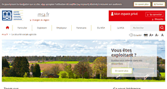 Desktop Screenshot of msa.fr