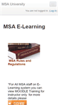 Mobile Screenshot of e-learning.msa.edu.eg