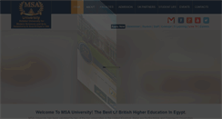 Desktop Screenshot of msa.edu.eg