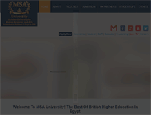 Tablet Screenshot of msa.edu.eg